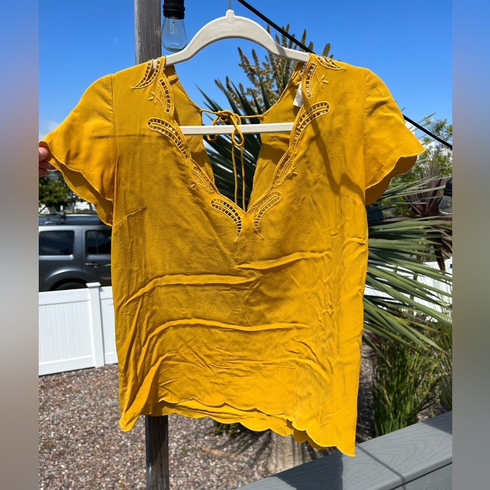 Yellow Sezane Top
